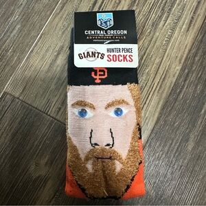 HUNTER PENCE mlb SF Giants baseball SOCKS central Oregon novelty Fun OS NEW